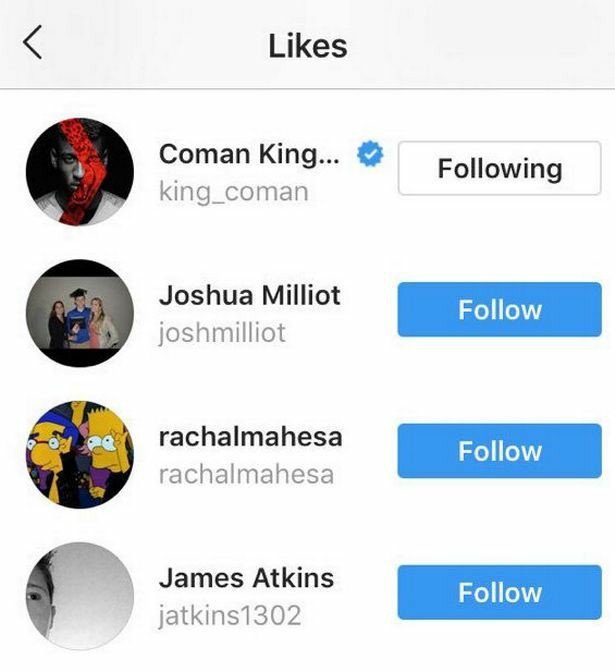 Kingsley Coman liked the comment