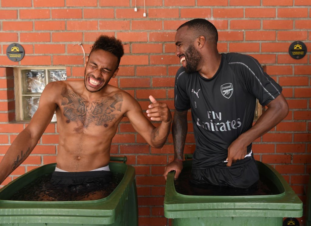 Alexandre Lacazette and Pierre-Emerick Aubameyang