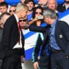 Arsene Wenger and Jose Mourinho in a wrangle