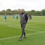 Arsenal train ahead of Huddersfield Town