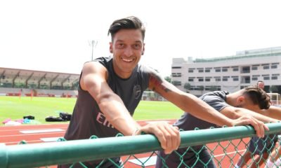 Arsenal midfielder Mesut Ozil in Singapore