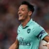 Arsenal midfielder Mesut Ozil in Singapore