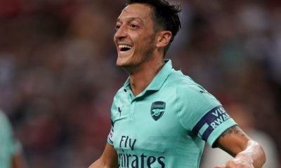 Arsenal midfielder Mesut Ozil in Singapore