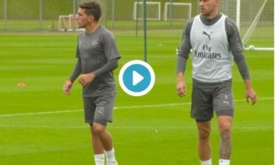 Arsenal Players In Training