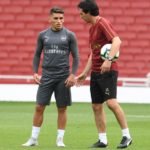 Unai Emery and Lucas Torreira