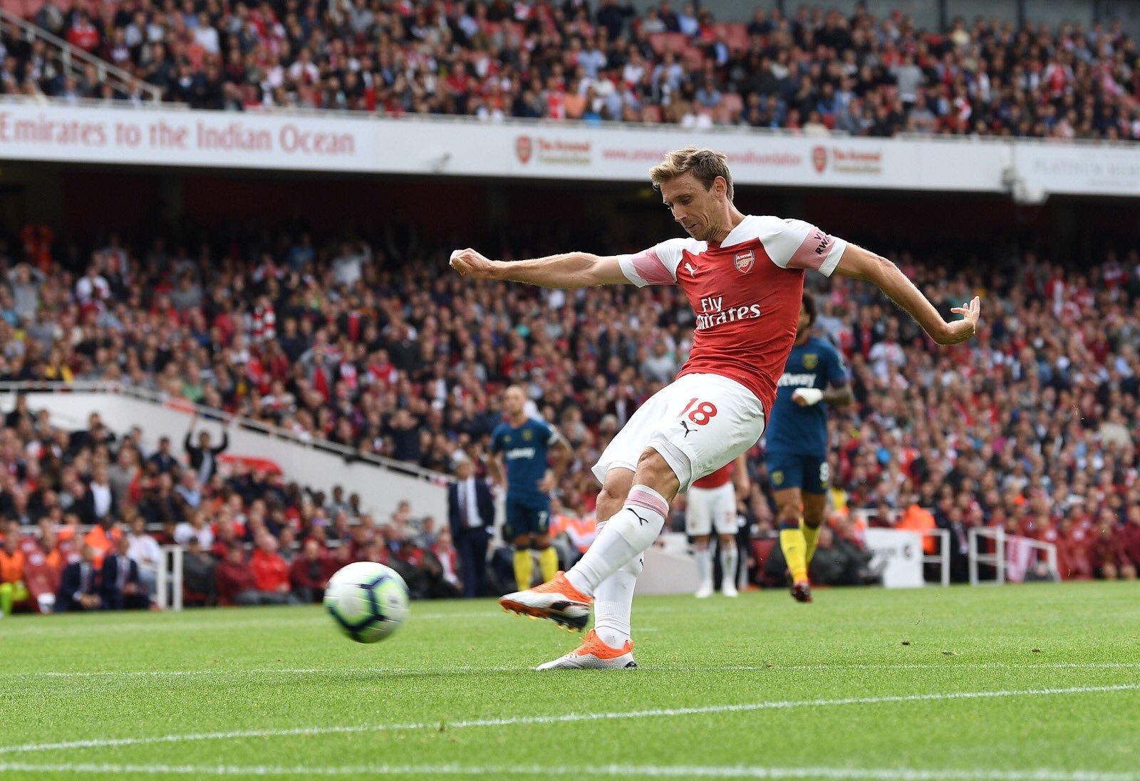 Nacho Monreal VS West Ham United
