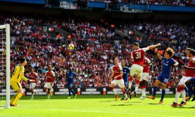 Sead Kolasinac scores against Chelsea