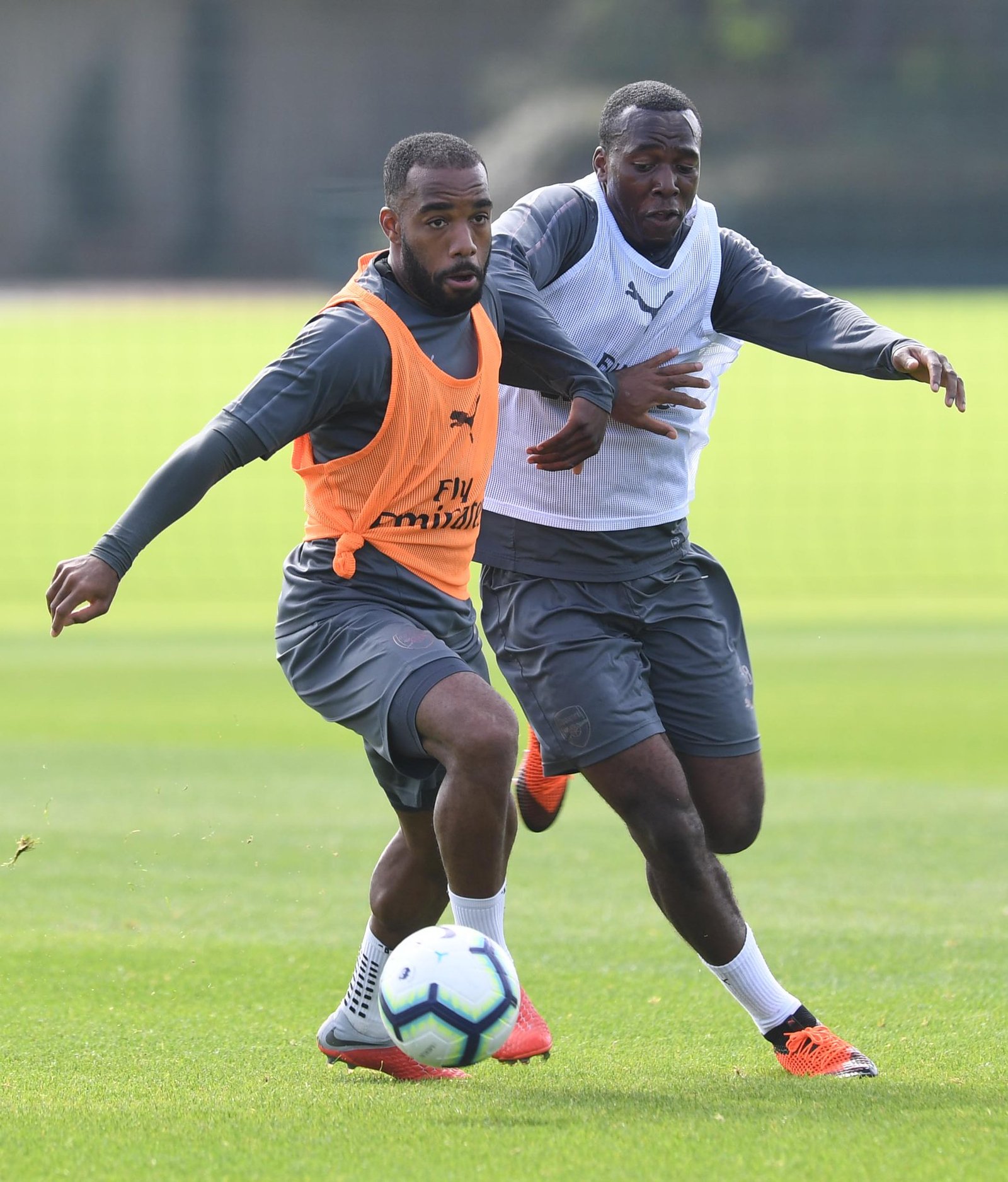 Lacazette in training