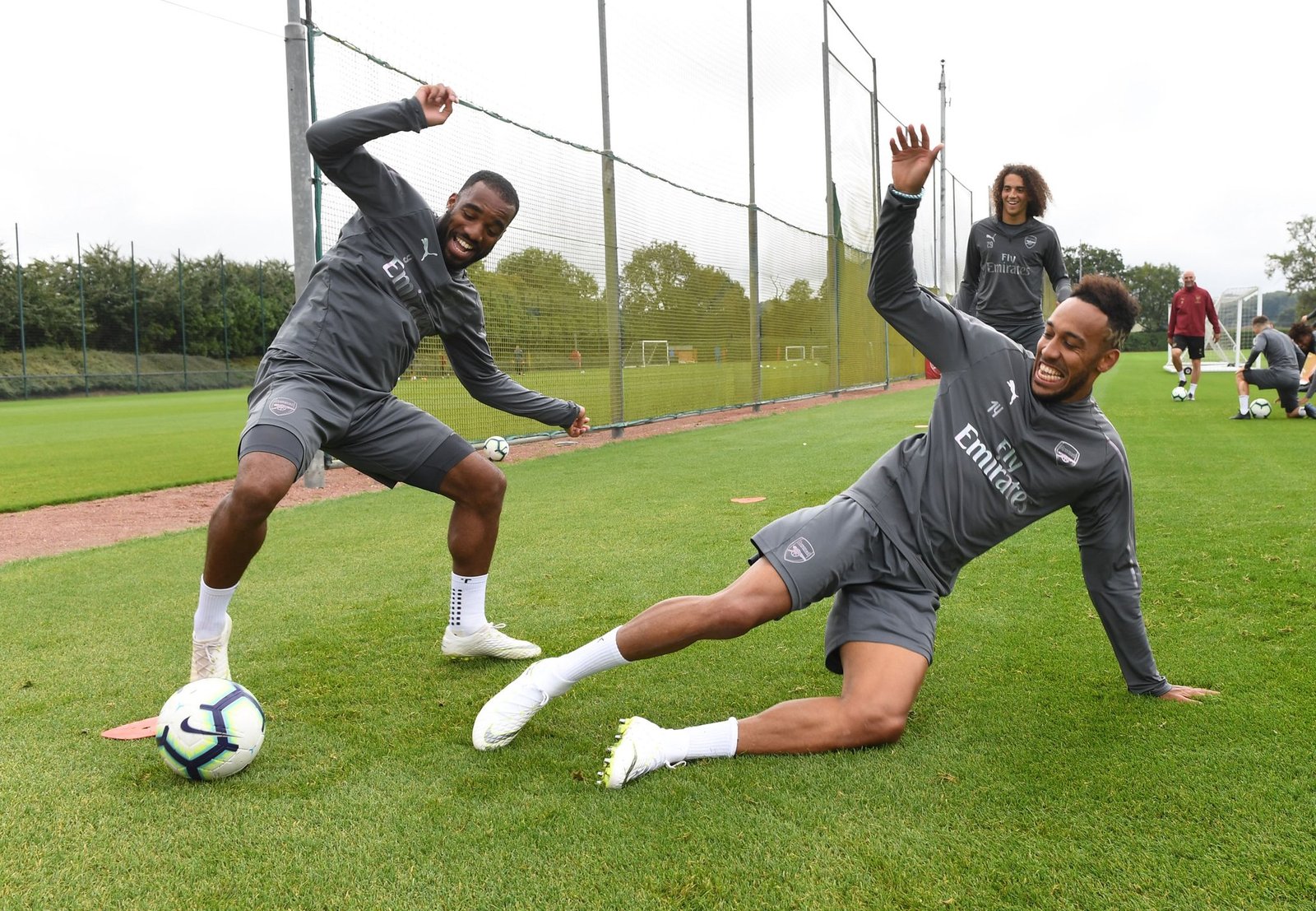 Lacazette takes on Aubameyang