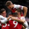 Arsenal Players Celebrating