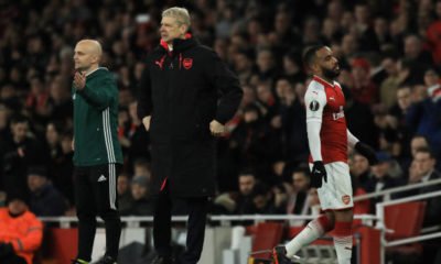 Arsene Wenger and Alexandre Lacazette