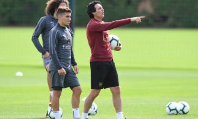 Unai Emery and Lucas Torreira