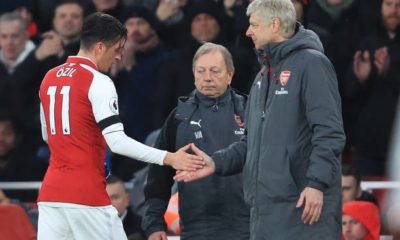 Arsene Wenger and Mesut Ozil