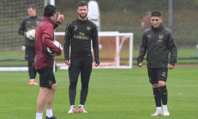 Shkodran Mustafi and Lucas Torreira